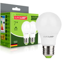 Лампочка Eurolamp LED A60 7W E27 4000K 220V акция 1+1 (MLP-LED-A60-07274(E)) Diawest