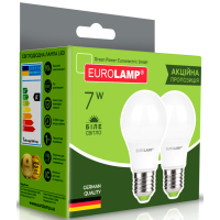 Лампочка Eurolamp LED A60 7W E27 4000K 220V акция 1+1 (MLP-LED-A60-07274(E)) Diawest