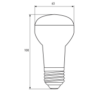 Лампочка Eurolamp LED R63 9W E27 4000K 220V (LED-R63-09274(P)) Diawest