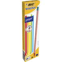 Карандаш графитный Bic Evolution Stripes HB, с ластиком (bc8960342) Diawest