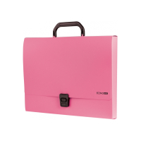 Папка - портфель Economix пластиковый A4 на застежке 1 отделение, розовый (E31607-09) Diawest