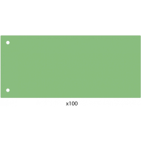 Роздільник сторінок Economix 240х105 мм , пластик, зелений, 100 шт (E30811-04) Diawest
