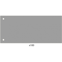 Разделитель страниц Economix 240х105 мм, пластик, серый, 100 шт (E30811-10) Diawest