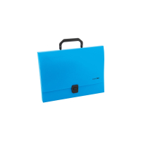 Папка - портфель Economix пластиковый A4 на застежке 1 отделение, синий (E31607-02) Diawest