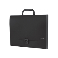 Папка - портфель Economix пластиковый A4 на застежке 1 отделение, черный (E31607-01) Diawest