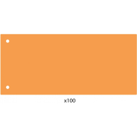 Роздільник сторінок Economix 240х105 мм , пластик, помаранчевий, 100 шт (E30811-06) Diawest