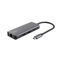 Порт-репликатор Trust Dalyx 6-in-1 USB-C Multi-port Dock Aluminium (24968_TRUST) Diawest