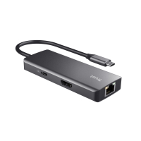 Порт-репликатор Trust Dalyx 6-in-1 USB-C Multi-port Dock Aluminium (24968_TRUST) Diawest