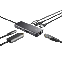 Порт-репликатор Trust Dalyx 6-in-1 USB-C Multi-port Dock Aluminium (24968_TRUST) Diawest