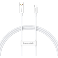 Дата кабель USB 2.0 AM to Type-C 1.0m 5A White Baseus (CAYS001302) Diawest