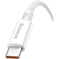 Дата кабель USB 2.0 AM to Type-C 1.0m 5A White Baseus (CAYS001302) Diawest