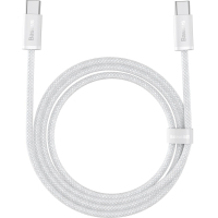 Дата кабель USB-C to USB-C 2.0m 5A White Baseus (CALD000302) Diawest