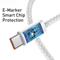 Дата кабель USB-C to USB-C 2.0m 5A White Baseus (CALD000302) Diawest