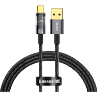 Дата кабель USB 2.0 AM to Type-C 1.0m 5A Black Baseus (CATS000201) Diawest