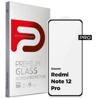 Стекло защитное Armorstandart Pro Xiaomi Redmi Note 12 Pro / 12 Pro+ Black (ARM65172) Diawest