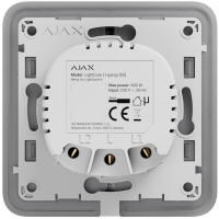 Розумний вимикач Ajax LightSwitch 1-gang/чорний (ALS1B) Diawest