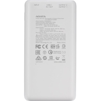 Батарея універсальна ADATA P20000QCD 20000mAh, PD/18W, QC/3.0, USB-C, USB*2, white (PB931040) Diawest