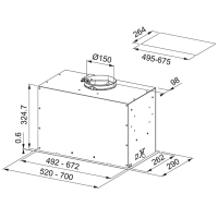 Витяжка кухонна Franke FBFE BK MATT A52 (305.0665.364) Diawest