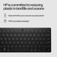 Клавіатура HP 350 Compact Multi-Device Bluetooth UA Black (692S8AA) Diawest