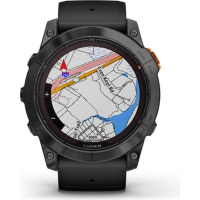 Смарт-годинник Garmin fenix 7X Pro Sol, Slate Gray Stl w/Black Bnd, GPS (010-02778-01) Diawest