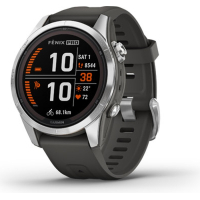 Смарт-годинник Garmin fenix 7S Pro Solar, Glass, SS w/Graphite band, GPS (010-02776-01) Diawest