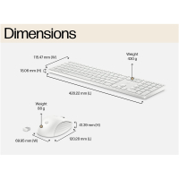 Комплект HP 650 Wireless UA White (4R016AA) Diawest