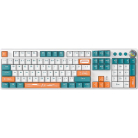 Клавіатура Aula F2088 PRO Plus 9 Orange Keys KRGD Blue USB UA White/Blue (6948391234908) Diawest