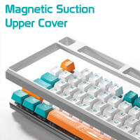 Клавиатура Aula F2088 PRO Plus 9 Orange Keys KRGD Blue USB UA White/Blue (6948391234908) Diawest