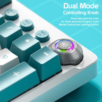 Клавиатура Aula F2088 PRO Plus 9 Orange Keys KRGD Blue USB UA White/Blue (6948391234908) Diawest