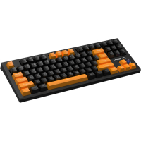 Клавіатура Aula F3032 Keycaps plus 21 Dark Yellow Keys KRGD Brown USB UA Black (6948391201740) Diawest