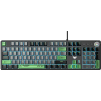 Клавіатура Aula F2088 PRO Plus 9 Green Keys KRGD Blue USB UA Black/Gray (6948391234892) Diawest