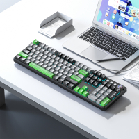 Клавіатура Aula F2088 PRO Plus 9 Green Keys KRGD Blue USB UA Black/Gray (6948391234892) Diawest
