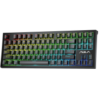 Клавіатура Aula F3032 Keycaps Plus 21 Dark Yellow Keys KRGD Red USB UA Black (6948391204673) Diawest
