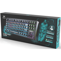 Клавіатура Aula F3032 Keycaps Plus 21 Dark Yellow Keys KRGD Red USB UA Black (6948391204673) Diawest