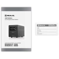 Пристрій безперебійного живлення REAL-EL RESERVE-500 (EL122100003) Diawest