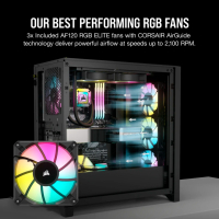 Корпус Corsair iCUE 4000D RGB Airflow Black (CC-9011240-WW) Diawest