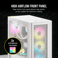 Корпус Corsair iCUE 4000D RGB Airflow White (CC-9011241-WW) Diawest