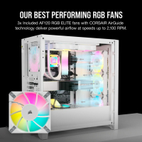 Корпус Corsair iCUE 4000D RGB Airflow White (CC-9011241-WW) Diawest