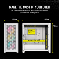 Корпус Corsair iCUE 4000D RGB Airflow White (CC-9011241-WW) Diawest