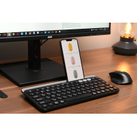 Клавиатура 2E KS250 Wireless/Bluetooth Black (2E-KS250WBK) Diawest