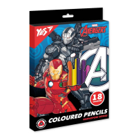 Карандаши цветные Yes 18 кол Marvel.Avengers (290686) Diawest