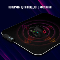 Килимок для мишки Lorgar Steller 913 RGB USB Black (LRG-GMP913) Diawest
