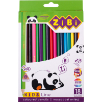 Карандаши цветные ZiBi KIDS Line 18 цветов (ZB.2415) Diawest