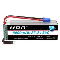 Аккумулятор для дрона HRB_ Lipo 6s 22.2V 6000mAh 50C Battery XT60 Plug (HR-6000MAH-6S-50C-XT60) Diawest