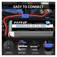 Аккумулятор для дрона HRB_ Lipo 6s 22.2V 6000mAh 50C Battery XT60 Plug (HR-6000MAH-6S-50C-XT60) Diawest