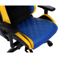 Крісло ігрове GT Racer X-0724 Blue/Yellow Diawest