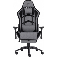 Крісло ігрове GT Racer X-2534-F Gray/Black Suede (X-2534-F Fabric Gray/Black Suede) Diawest