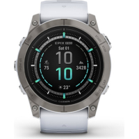 Смарт-годинник Garmin EPIX PRO (g2), 51, Saph, Ti, Whitestone, GPS (010-02804-11) Diawest