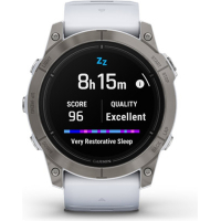 Смарт-годинник Garmin EPIX PRO (g2), 51, Saph, Ti, Whitestone, GPS (010-02804-11) Diawest
