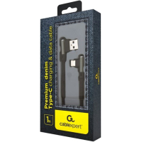Дата кабель USB 2.0 AM to Type-C 1.0m 2.1A Cablexpert (CC-USB2J-AMLCML-1M) Diawest